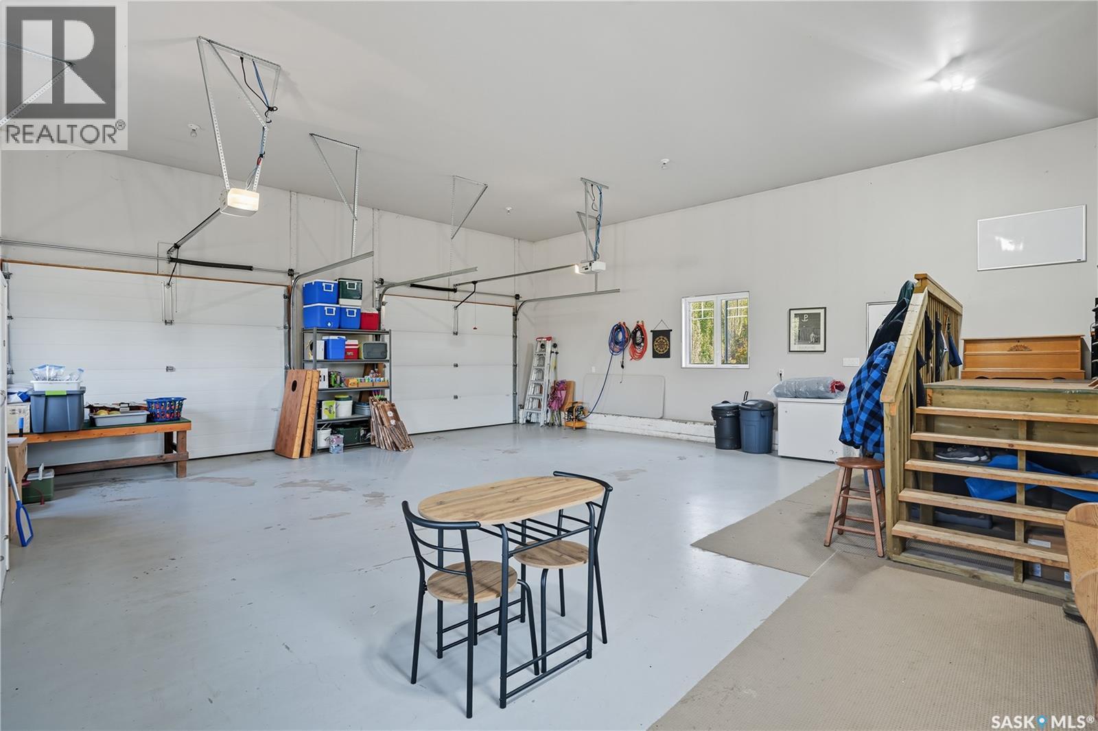 Kiryk Acreage, Buckland Rm No. 491, SK - Indoor Photo Showing Garage