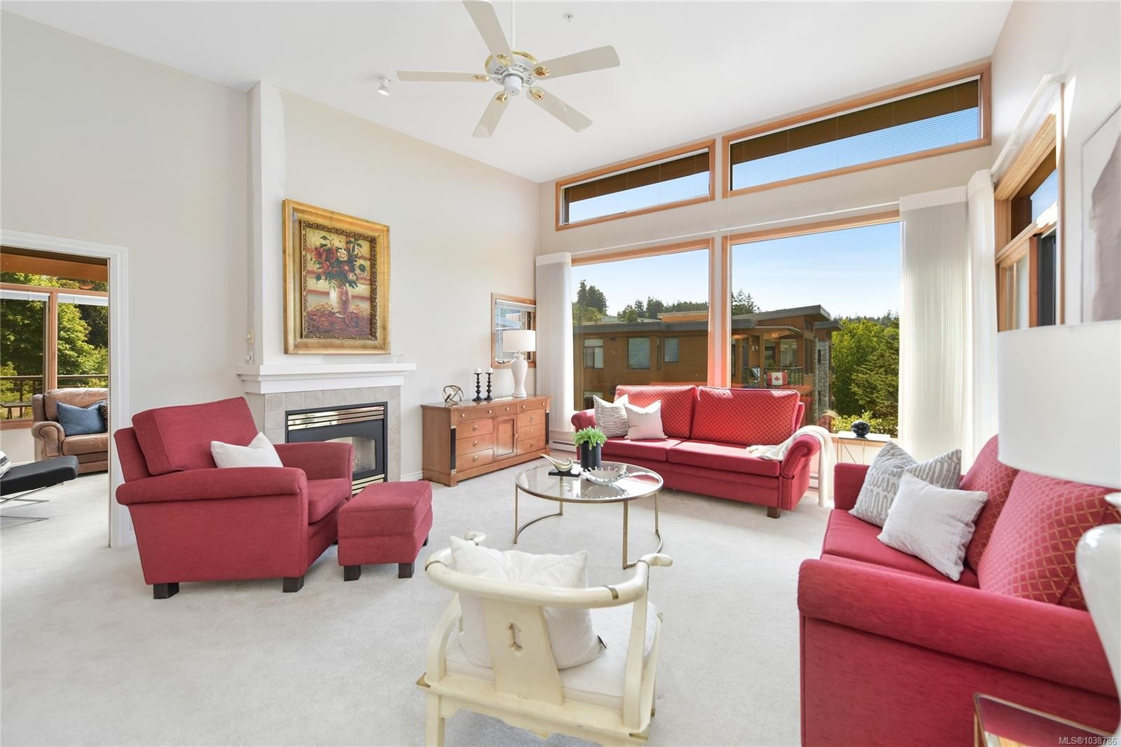 #403-5327 Cordova Bay Rd, Saanich, BC - Indoor Photo Showing Living Room With Fireplace