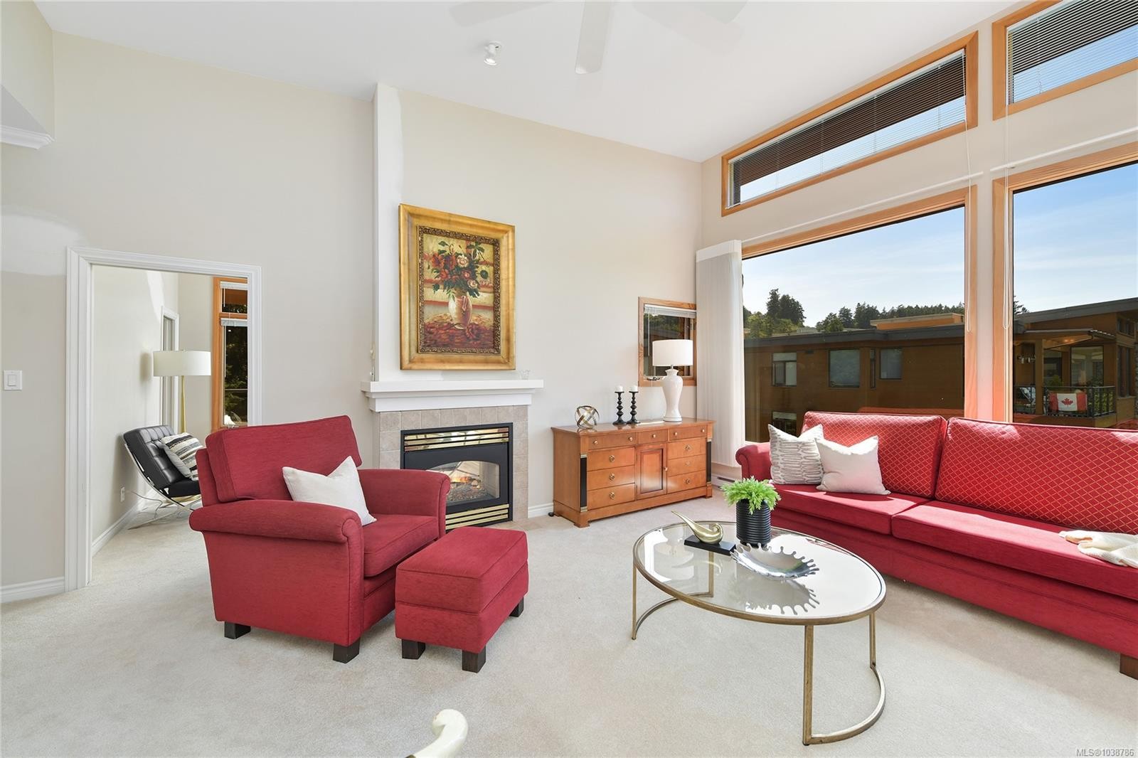 #403-5327 Cordova Bay Rd, Saanich, BC - Indoor Photo Showing Living Room With Fireplace
