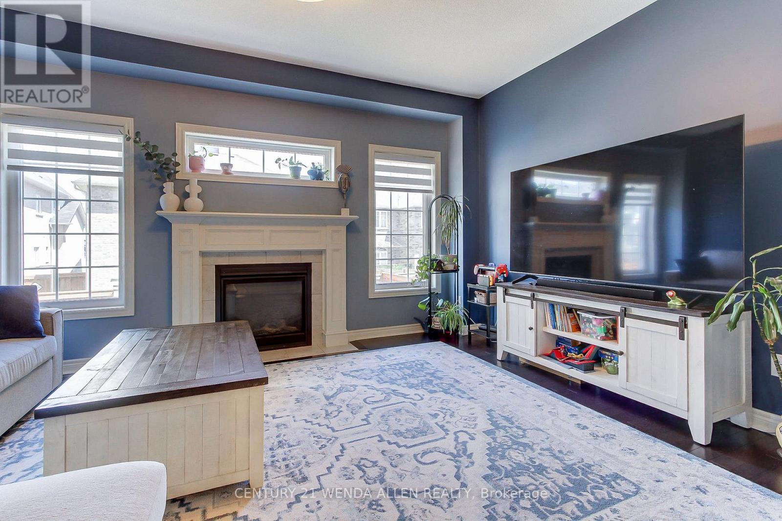 79 Jevons Drive, Ajax, ON - Indoor Photo Showing Living Room With Fireplace