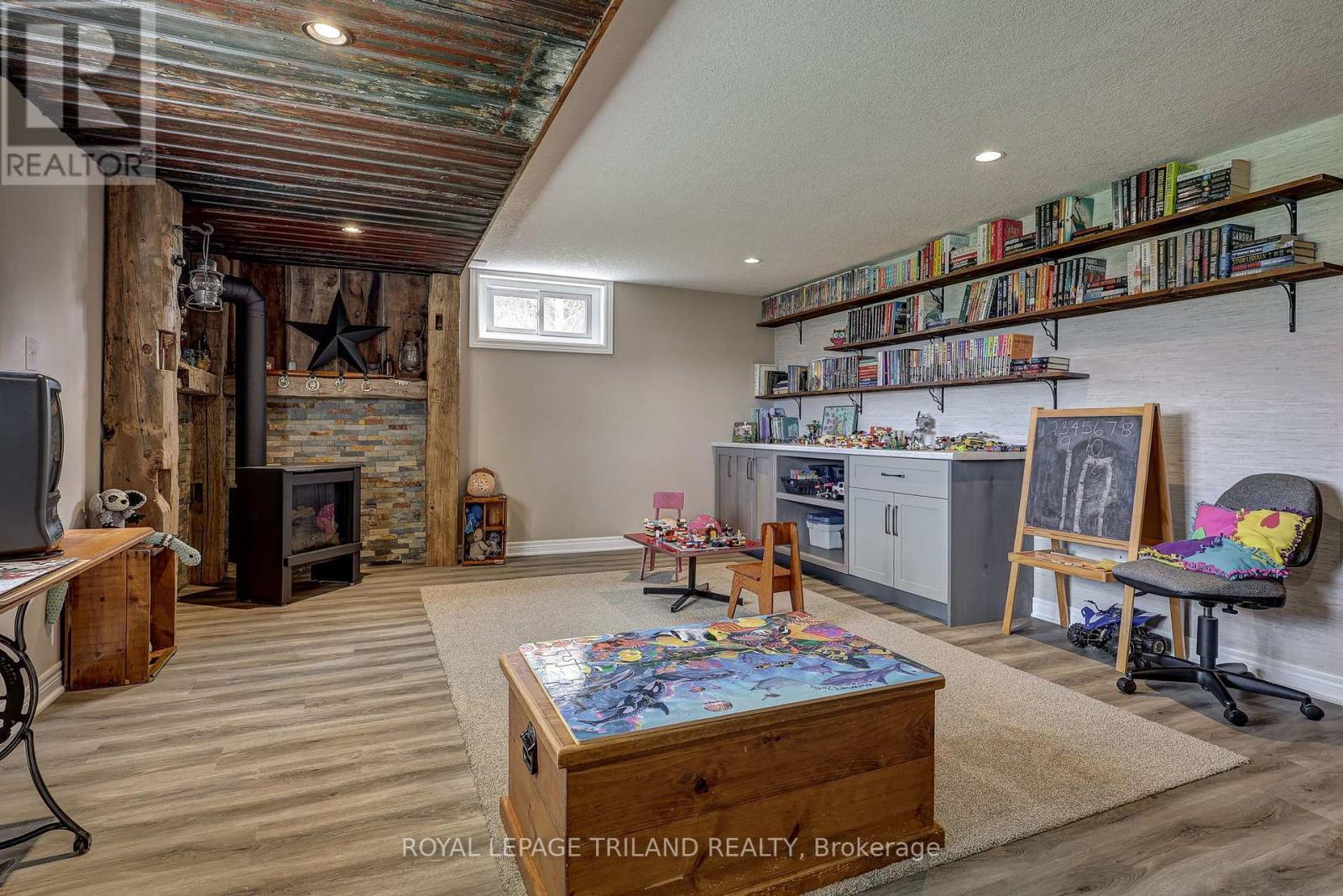 46930 SPARTA LINE - BASEMENT - 46930 Sparta Line, Central Elgin, ON - Indoor With Fireplace