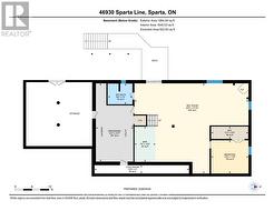 46930 SPARTA LINE - FLOOR PLAN BASEMENT -