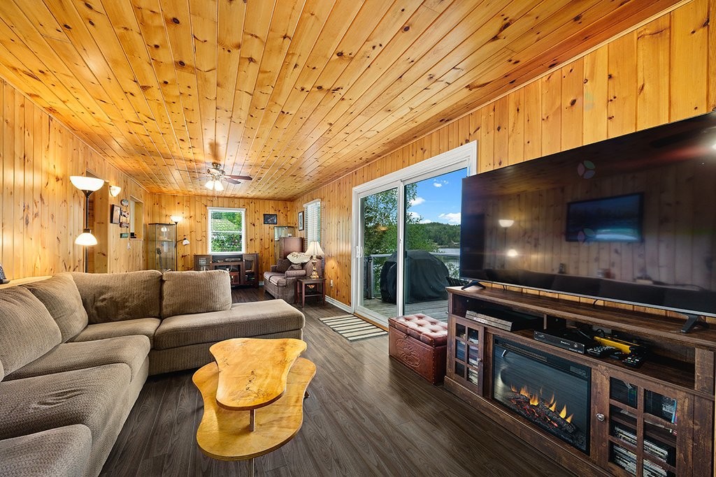 Living Room - 384 Ch. Du Lac-De-La-Truite, Mansfield-Et-Pontefract, QC - Indoor Photo Showing Living Room