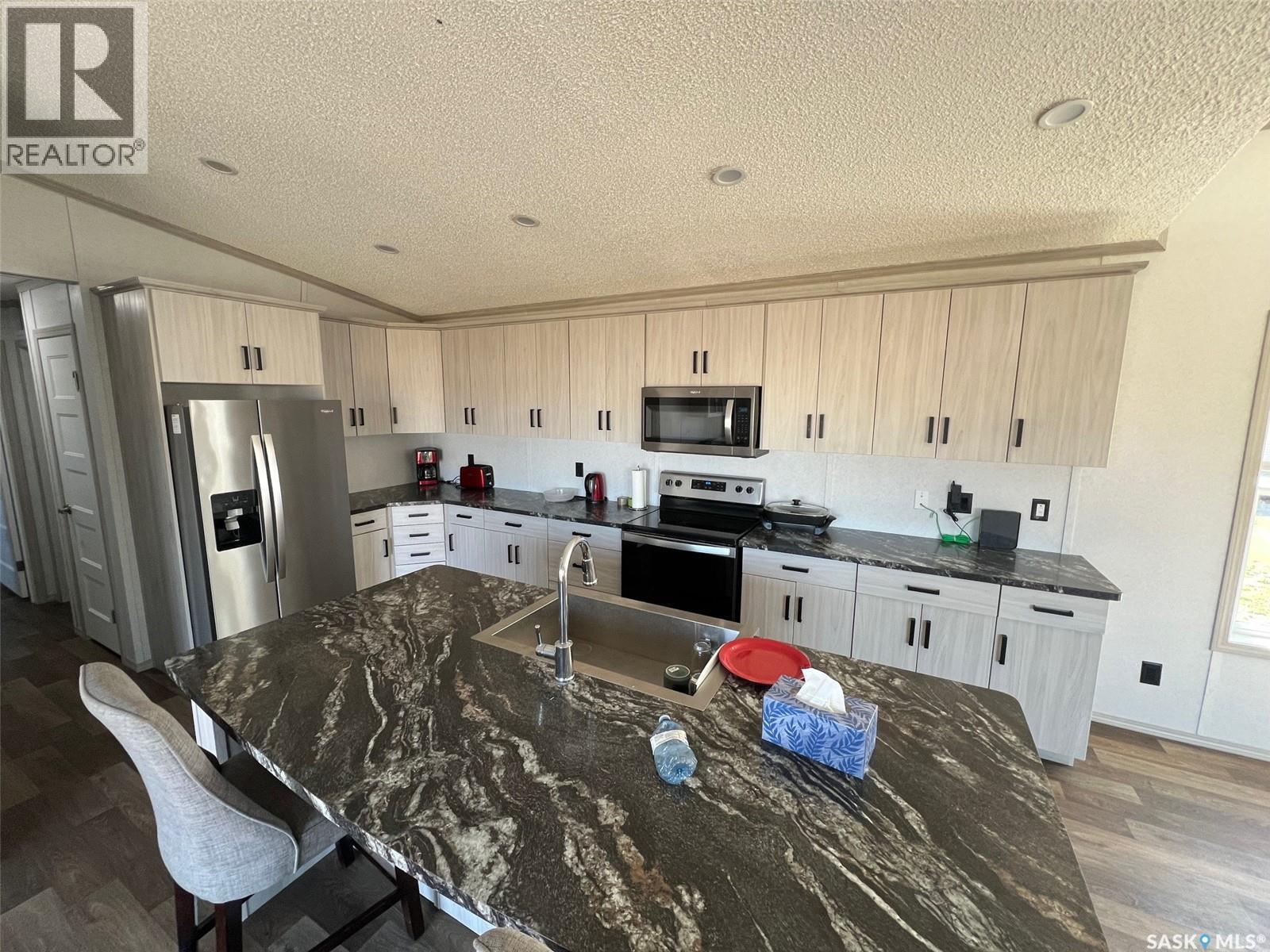 215 1St Street W, Meota, SK - Indoor Photo Showing Kitchen With Double Sink