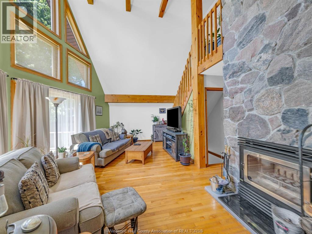 3315 3Rd Concession, Harrow, ON - Indoor Photo Showing Living Room With Fireplace