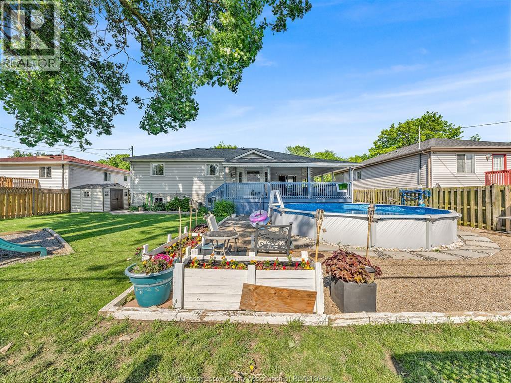 2115 Longfellow, Windsor, ON - Outdoor With Above Ground Pool With Backyard