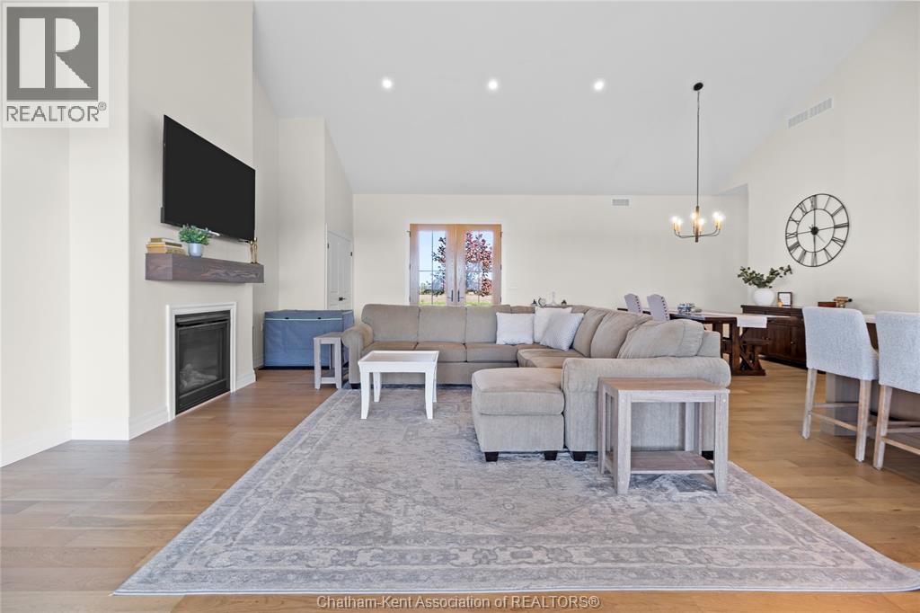 6665 Sixth Line East, Raleigh Township, ON - Indoor Photo Showing Living Room With Fireplace