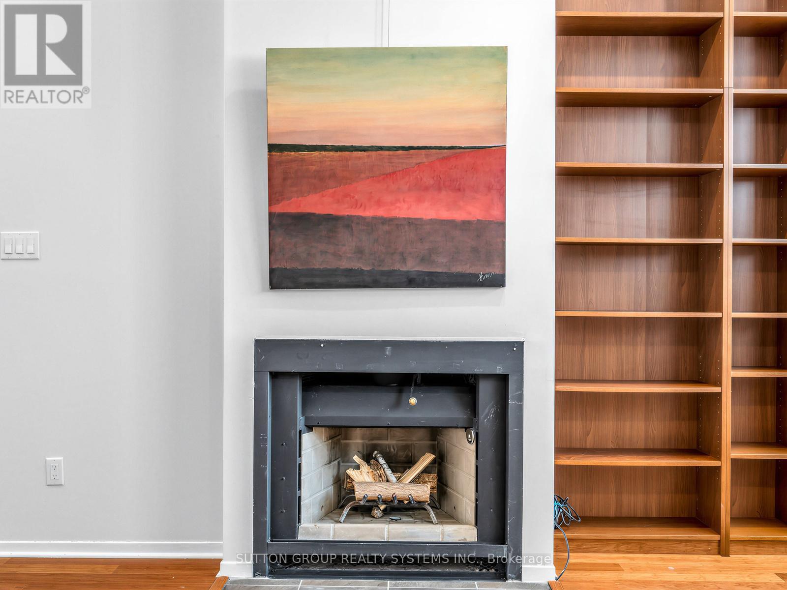 Wood Burning Fireplace - 5 - 6 Bartlett Avenue W, Toronto, ON - Indoor With Fireplace