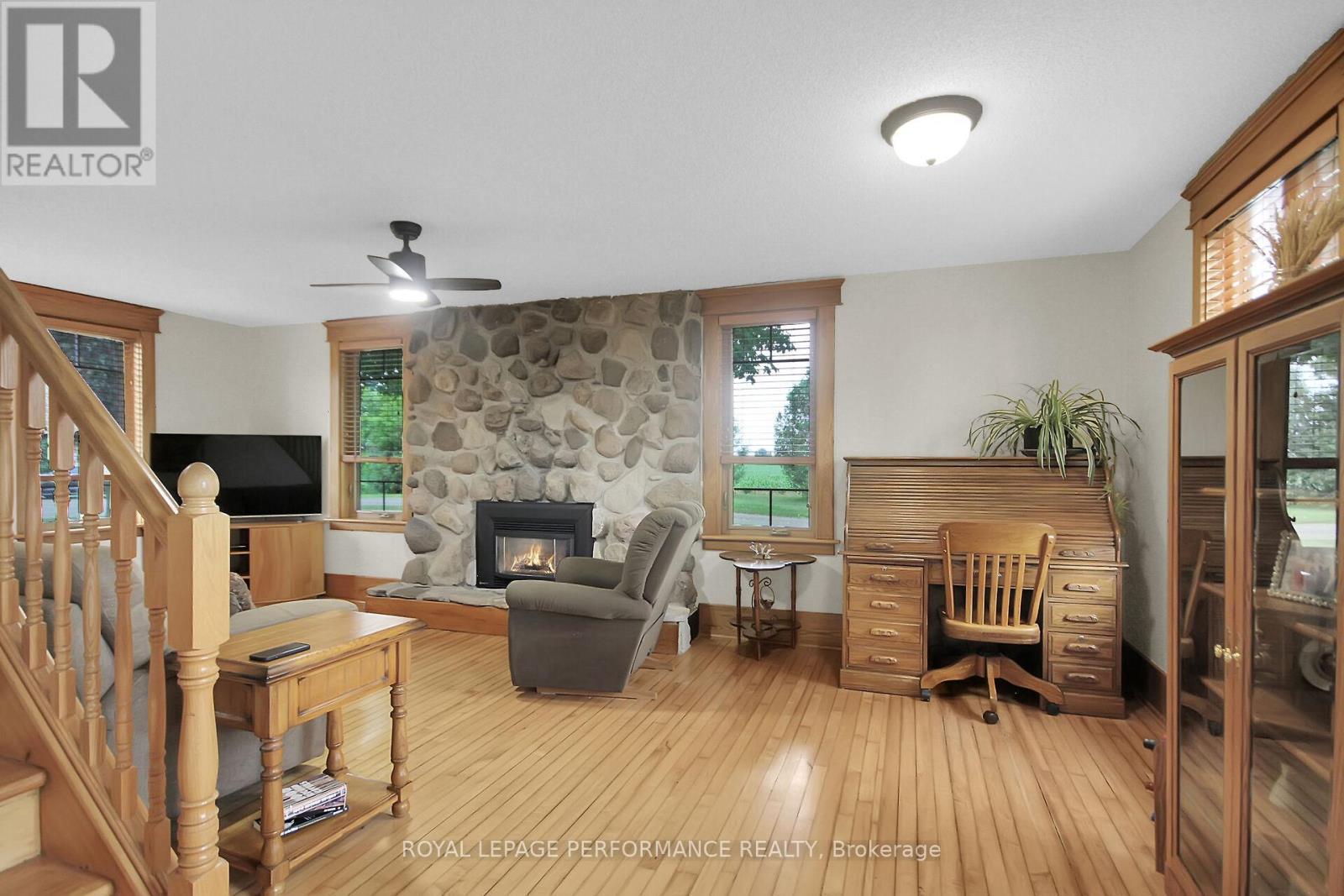 9374 Marvelville Road, Ottawa, ON - Indoor With Fireplace