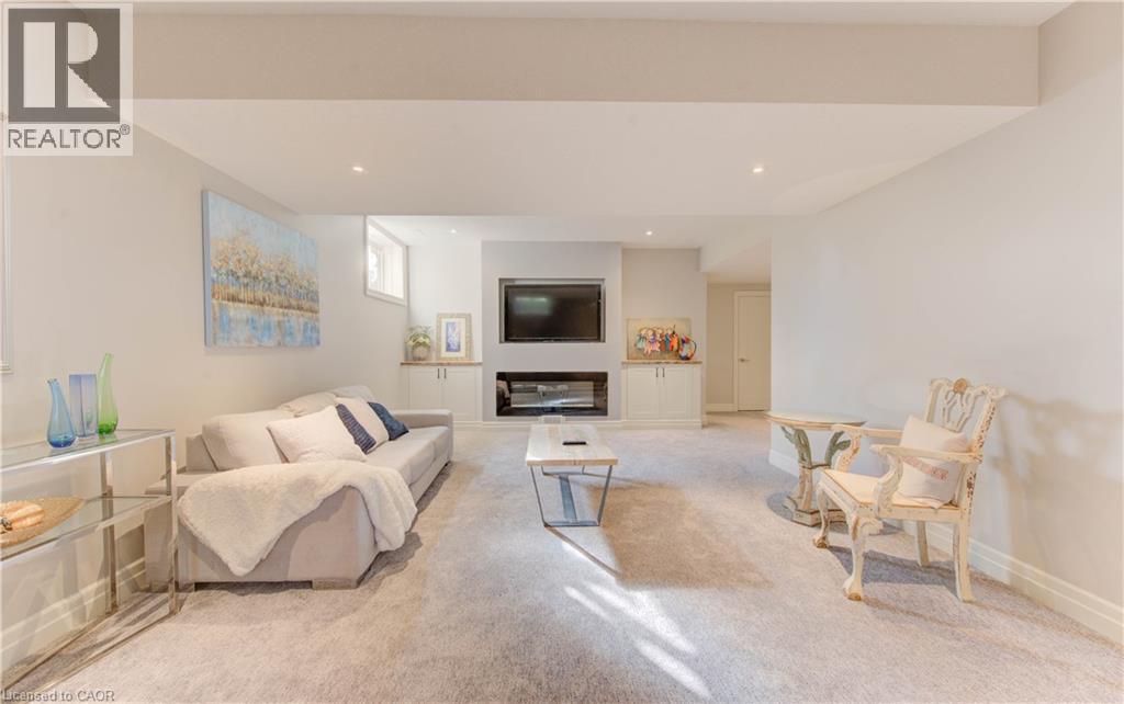 52 Edgehill Drive, Kitchener, ON - Indoor Photo Showing Living Room With Fireplace