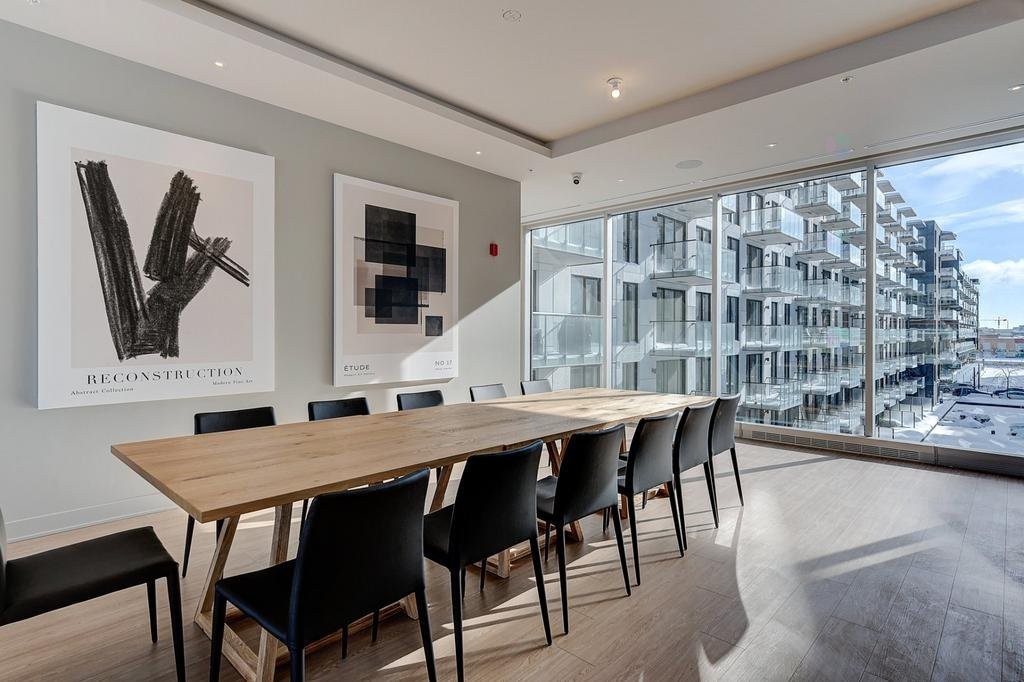 Salle communautaire - 408B-1400 Rue Ottawa, Montréal (Le Sud-Ouest), QC - Indoor Photo Showing Dining Room