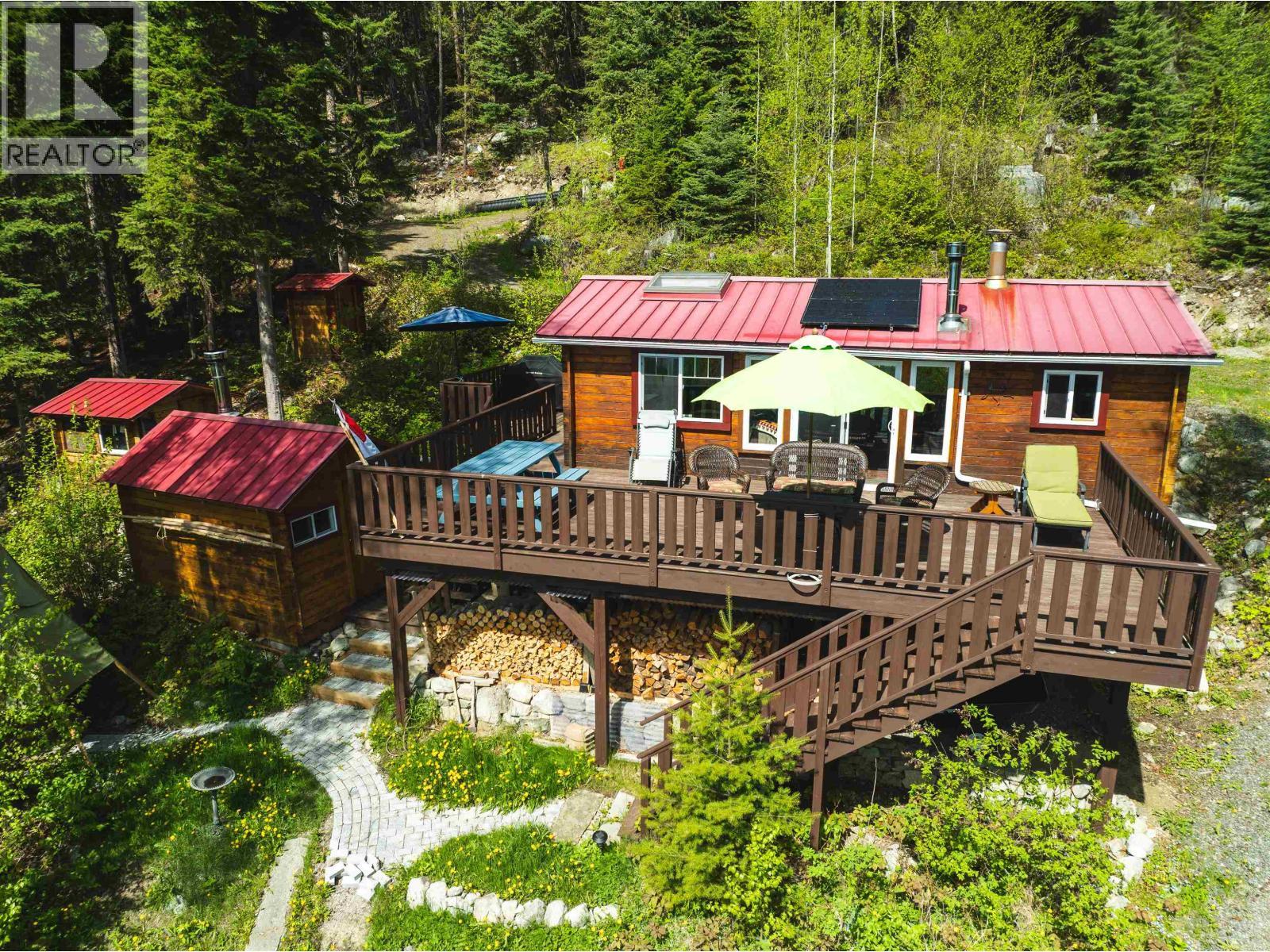 4384 Birch Lake Dump Road, Bridge Lake, BC - Outdoor With Deck Patio Veranda