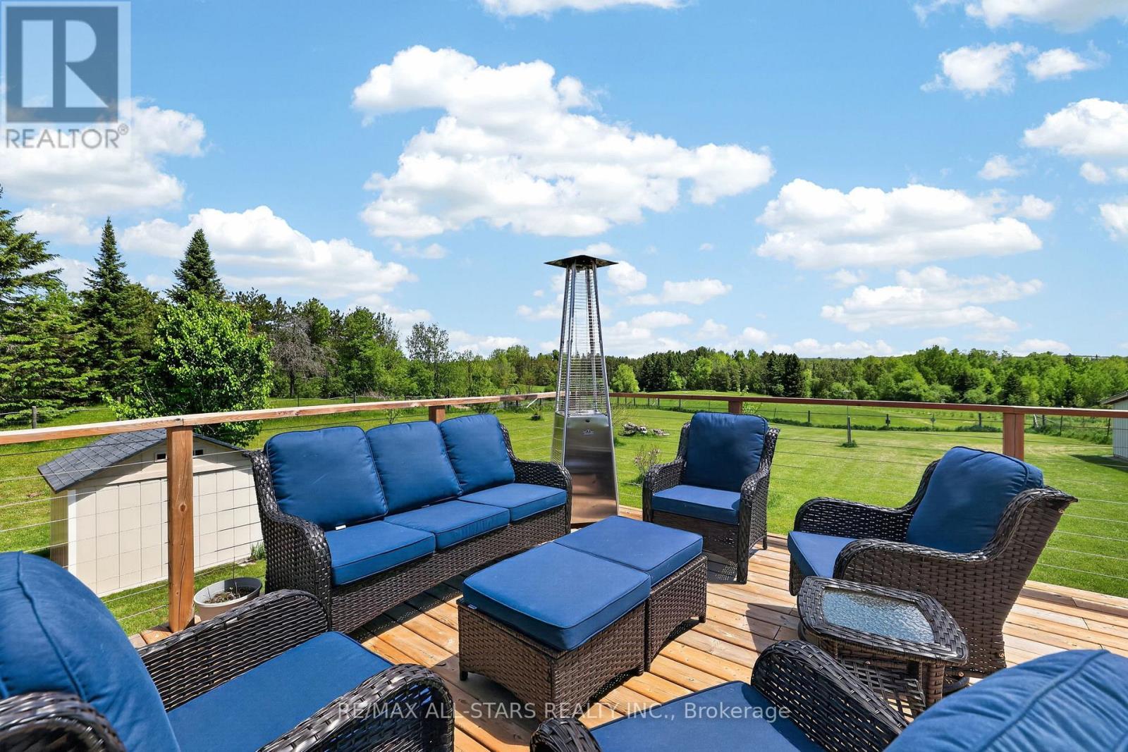 Huge deck offering views for miles! - 10655 Sideroad 17, Brock, ON