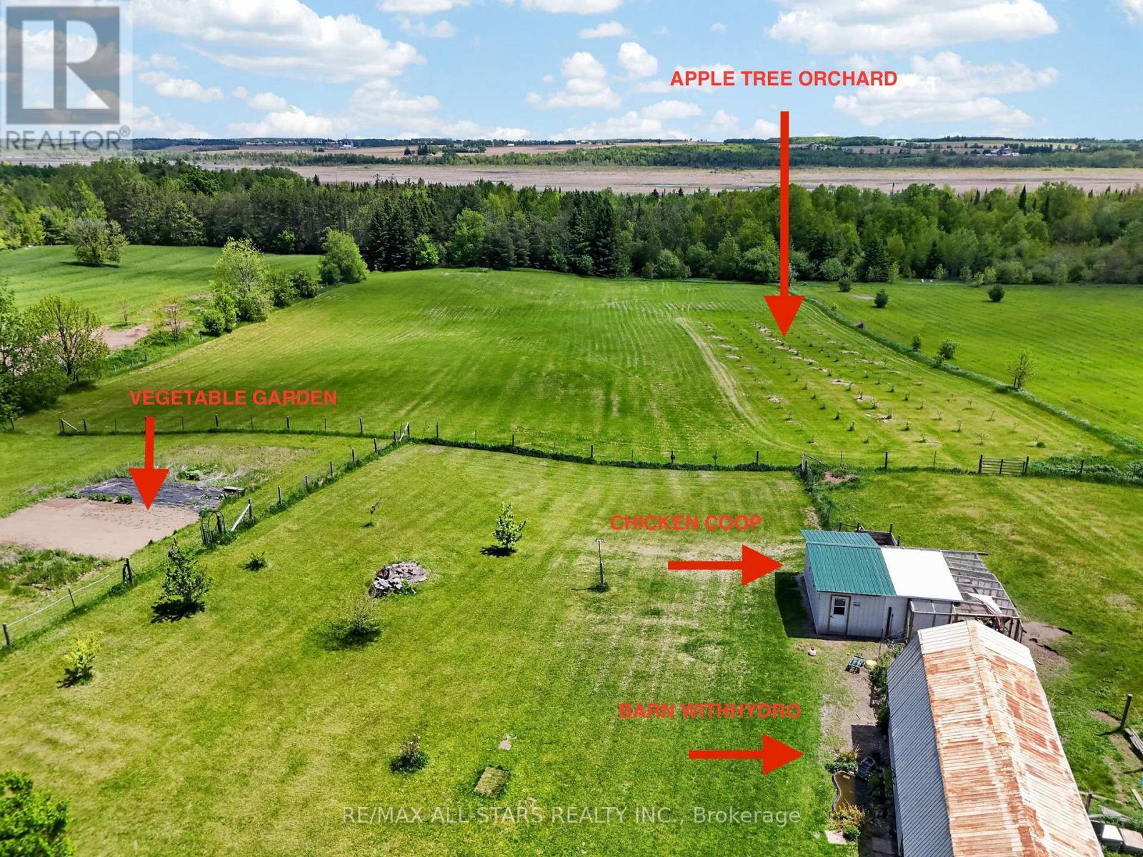 Orchard, Coop, 670 sqft barn, 5 acres arable land - 10655 Sideroad 17, Brock, ON