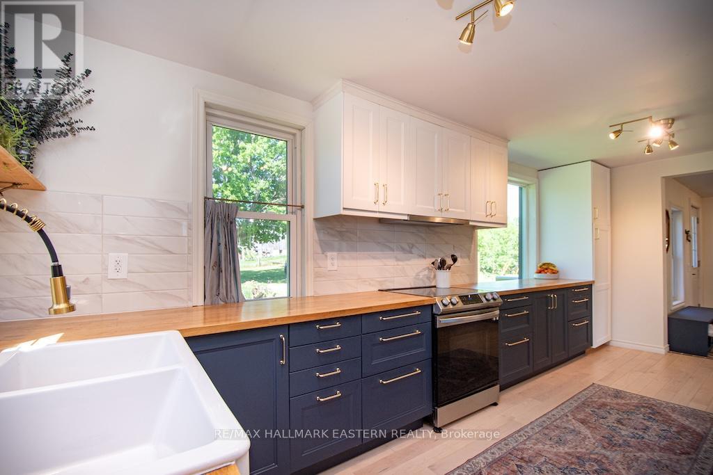 2279 Pigeon Lake Road, Kawartha Lakes (Bobcaygeon), ON - Indoor Photo Showing Kitchen With Double Sink