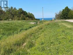 View from the lot of Lake Huron -