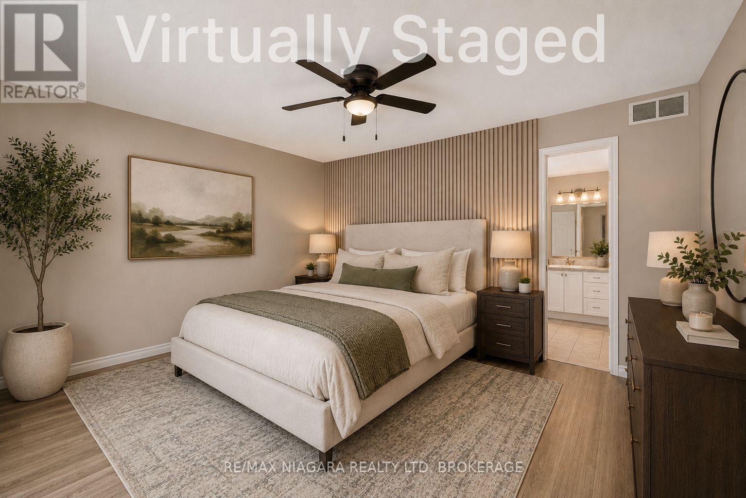 Master Bedroom Virtually Staged - 4457 Kathleen Crescent, Niagara Falls (Ascot), ON