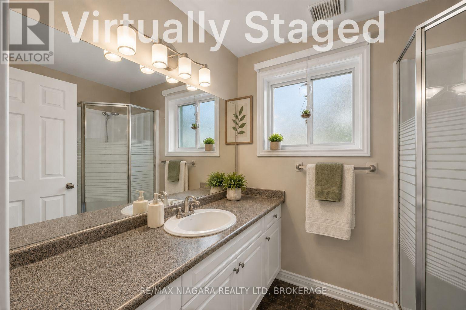 2nd 3-piece Bath Virtually Staged - 4457 Kathleen Crescent, Niagara Falls (Ascot), ON