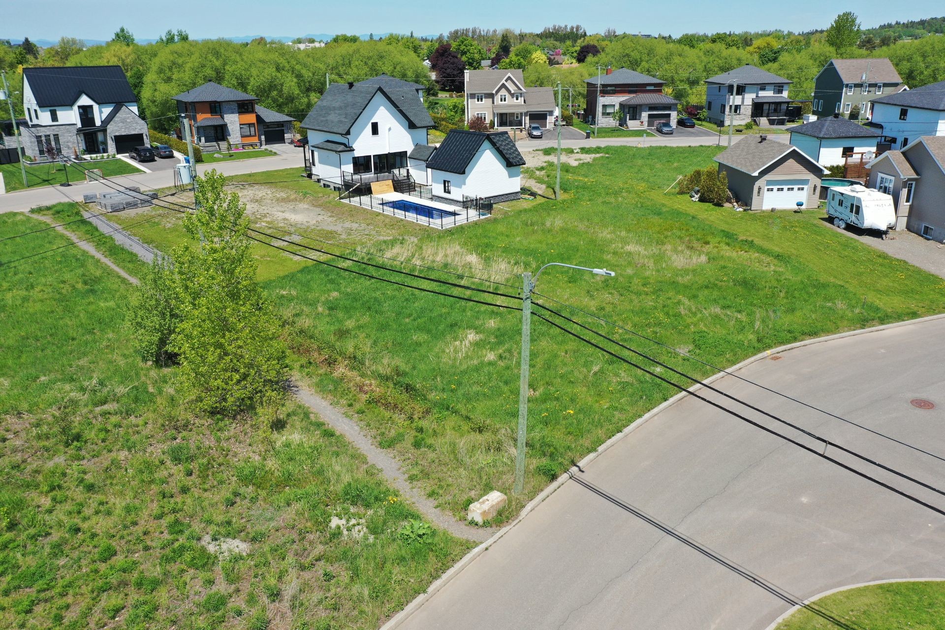 Aerial View - 758 Rue Du Cheminot, La Pocatière, QC