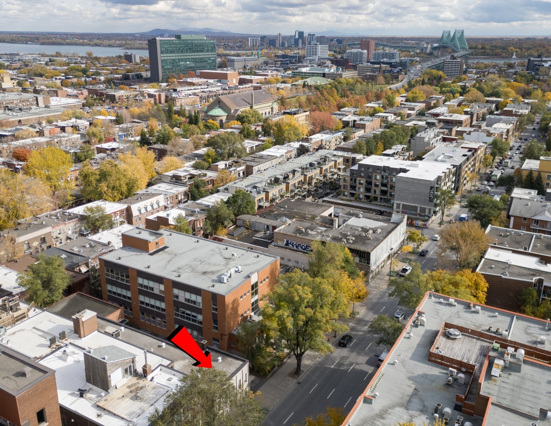 Photo aérienne - 2251 Av. Papineau, Montréal (Ville-Marie), QC - Outdoor With View