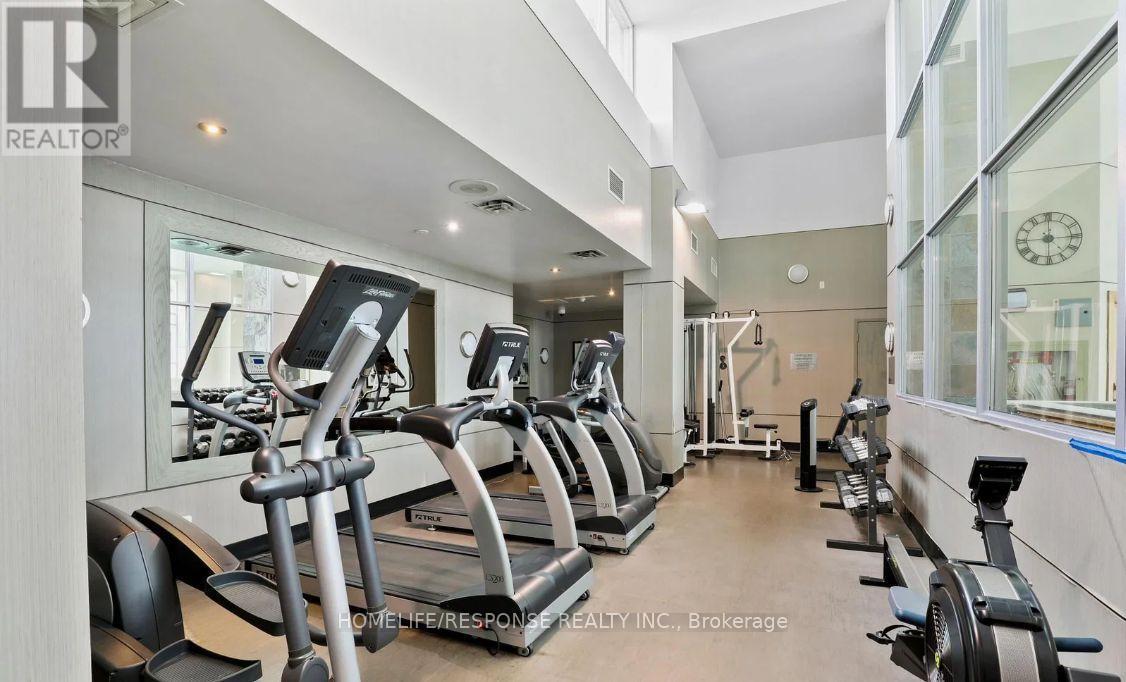 1011 - 48 Suncrest Boulevard, Markham, ON - Indoor Photo Showing Gym Room
