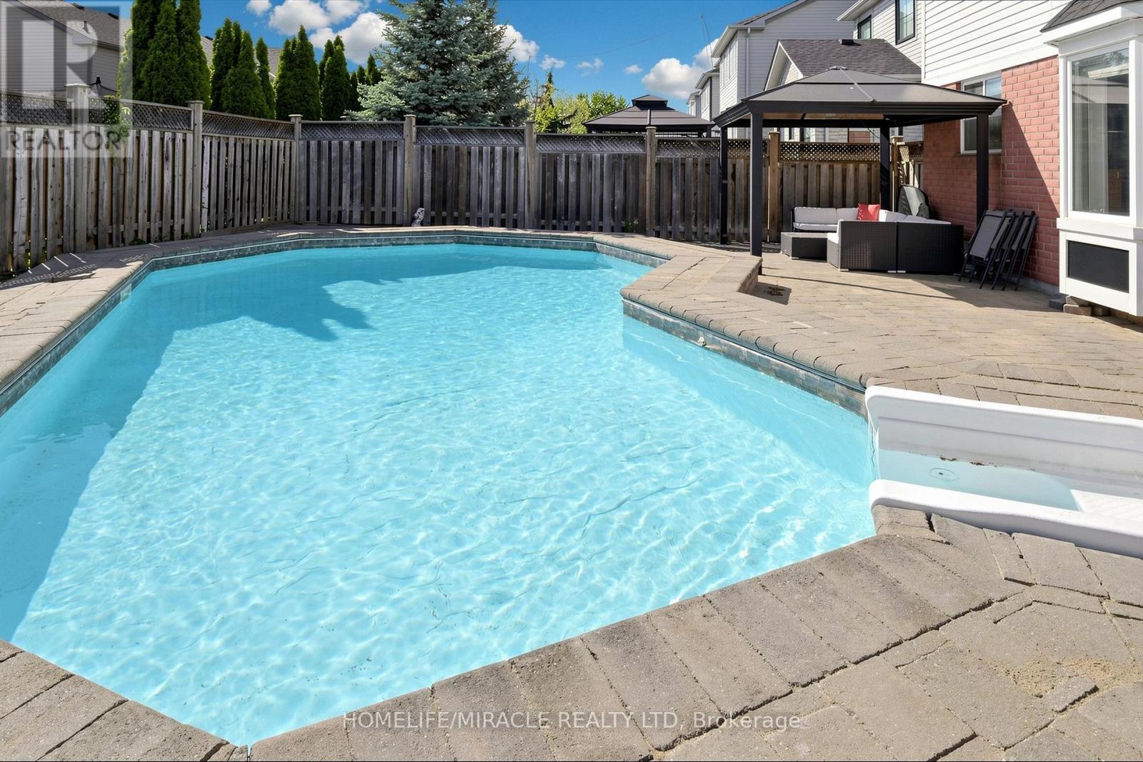1026 Holdsworth Crescent, Milton, ON - Outdoor With In Ground Pool With Deck Patio Veranda