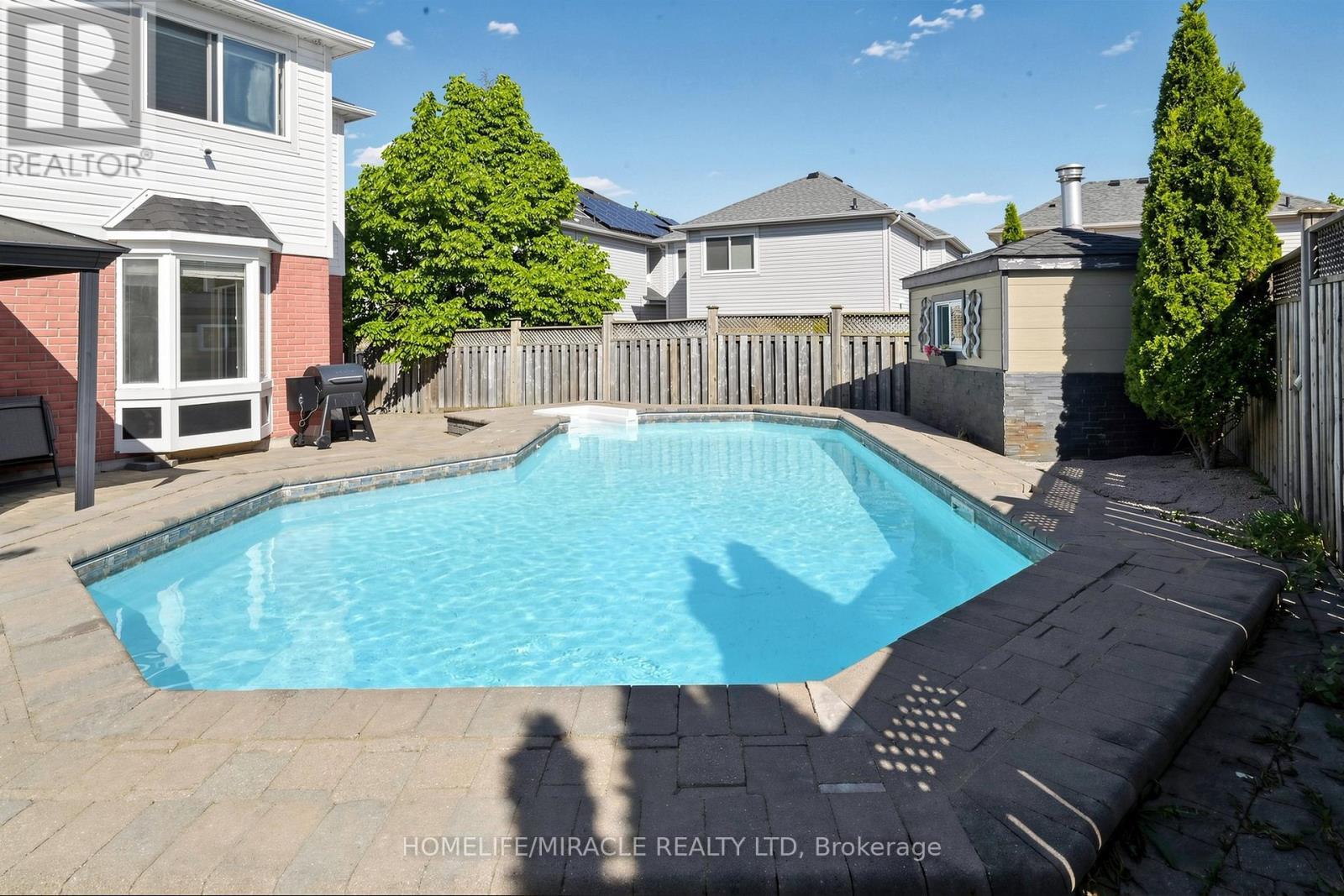 1026 Holdsworth Crescent, Milton, ON - Outdoor With In Ground Pool With Deck Patio Veranda