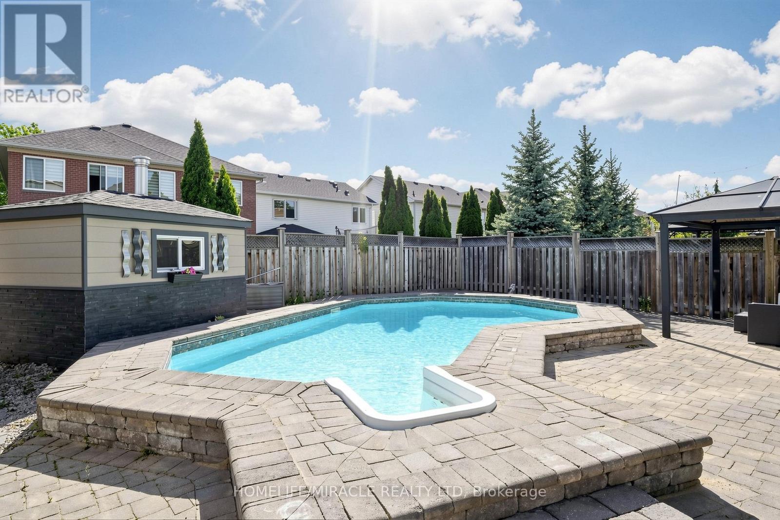 1026 Holdsworth Crescent, Milton, ON - Outdoor With In Ground Pool With Deck Patio Veranda