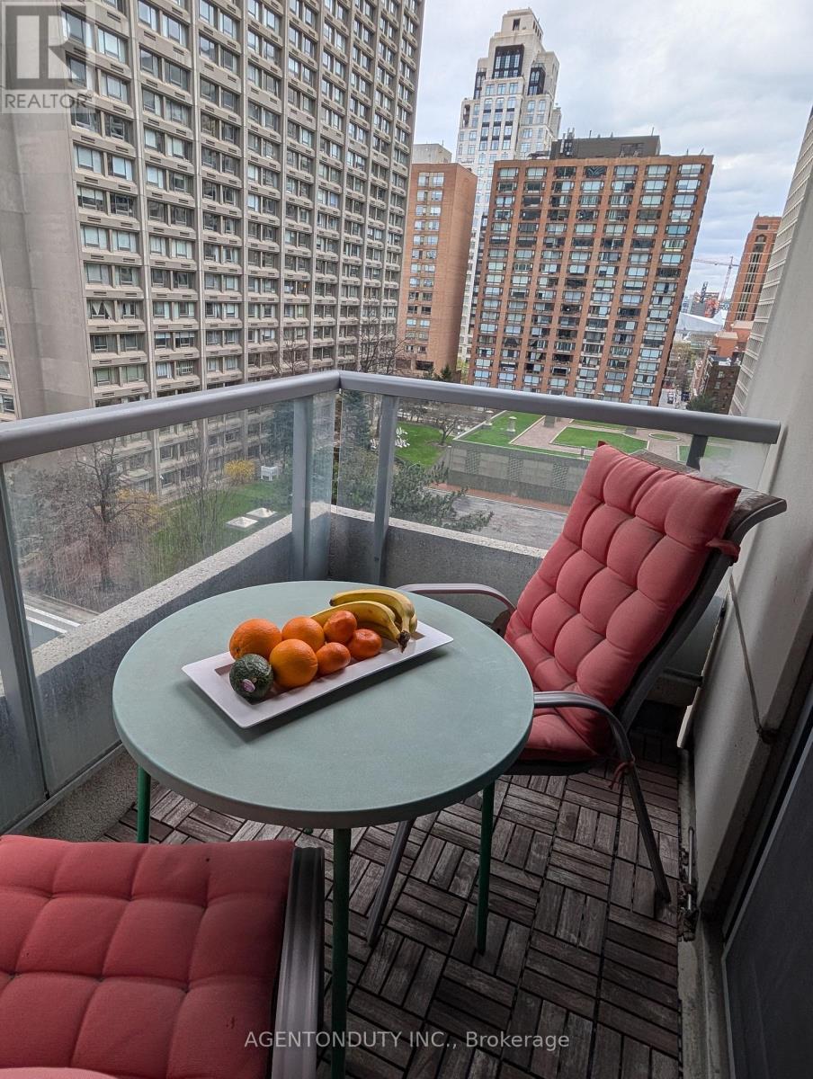 South Facing Balcony - 1009 - 35 Balmuto Street, Toronto, ON - Outdoor With Balcony