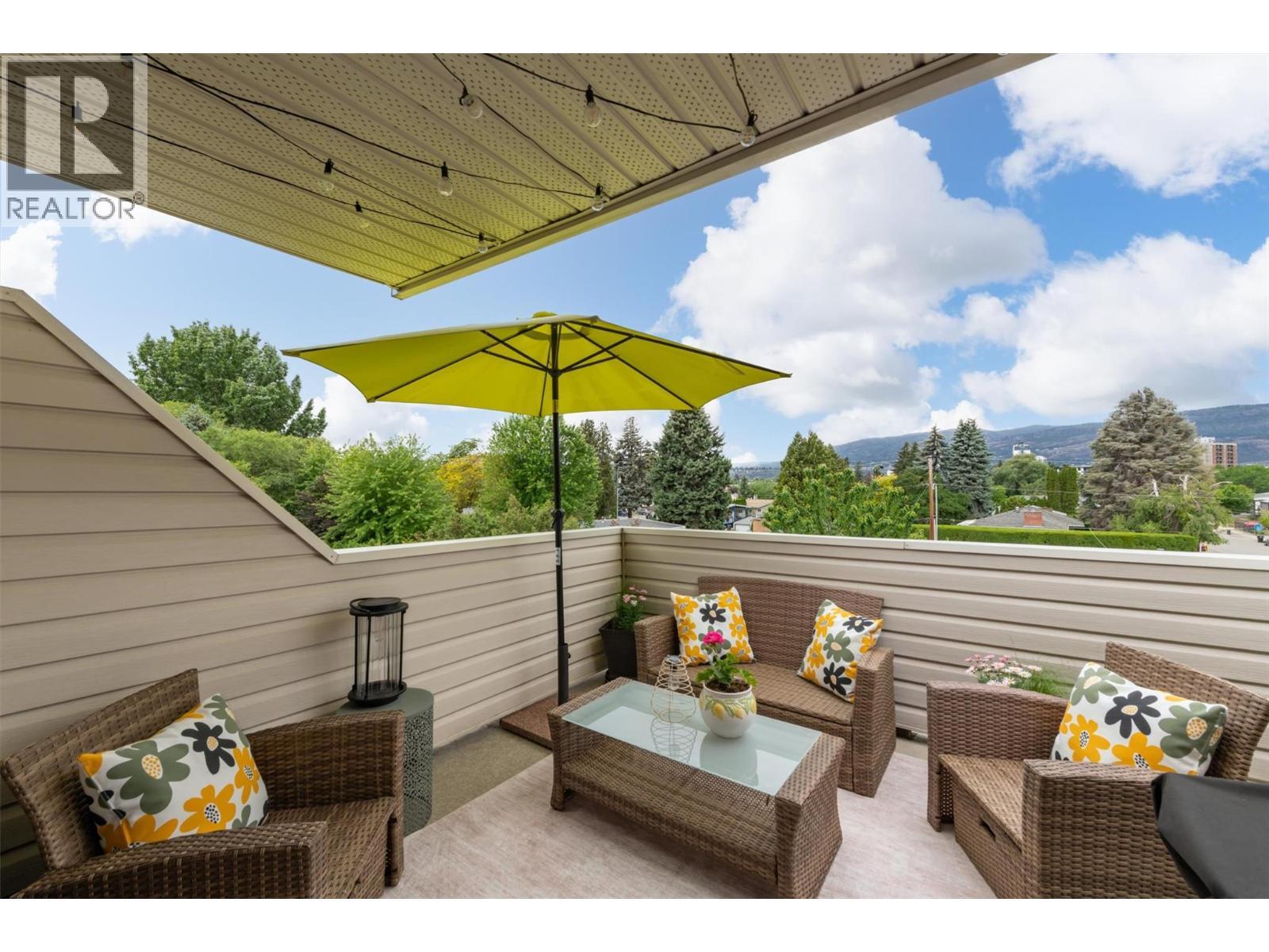 Private deck with Nat Gas BBQ connection - 1672 Thayer Court, Kelowna, BC - Outdoor With Deck Patio Veranda With Exterior