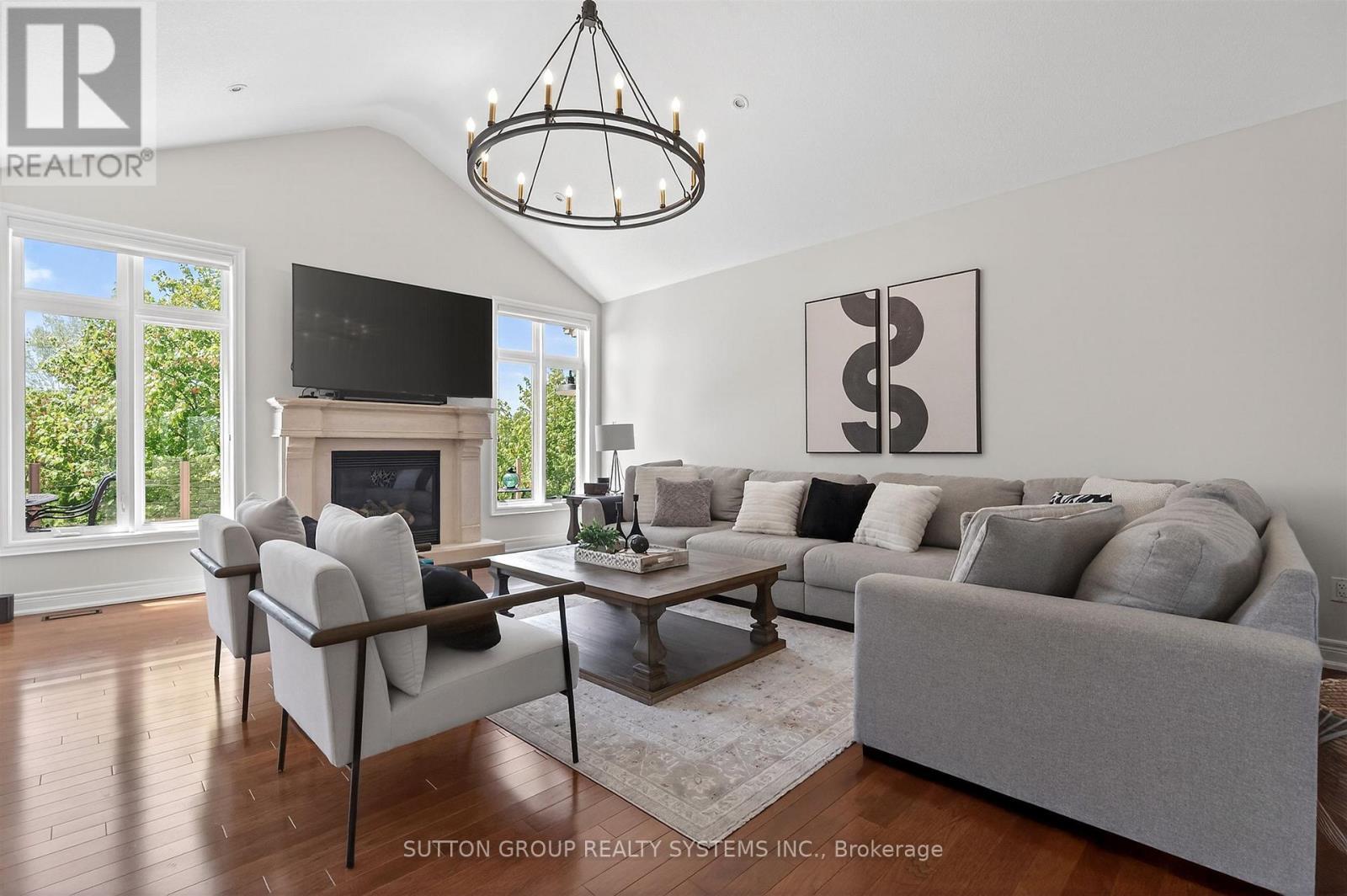 11310 Taylor Court, Milton, ON - Indoor Photo Showing Living Room With Fireplace