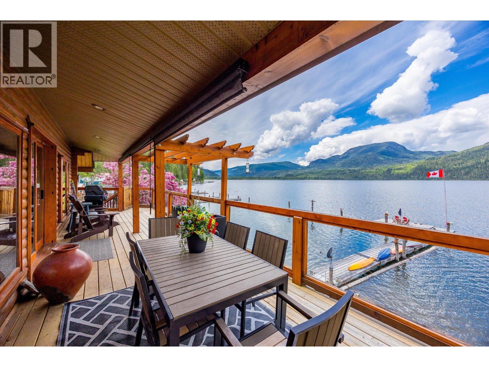 3546 Mabel Lake Road, Lumby, BC - Outdoor With Body Of Water With Deck Patio Veranda