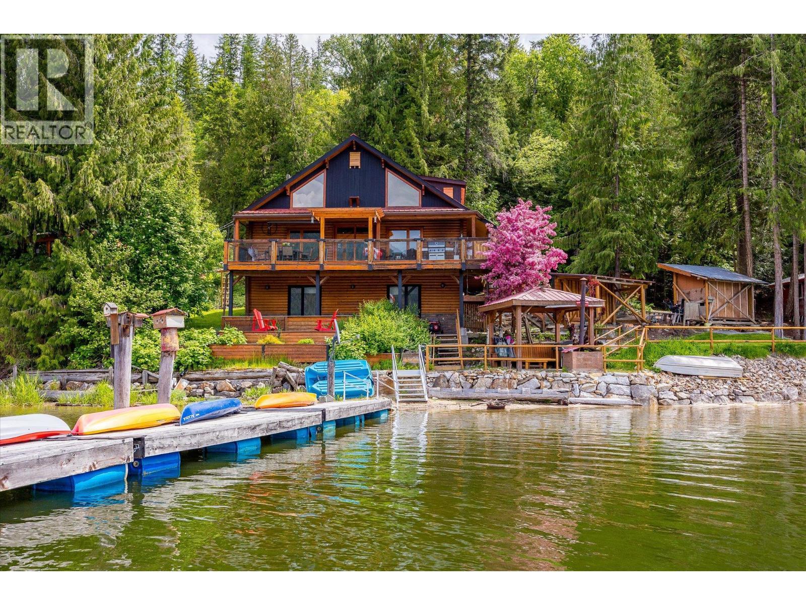 3546 Mabel Lake Road, Lumby, BC - Outdoor With Body Of Water With Deck Patio Veranda