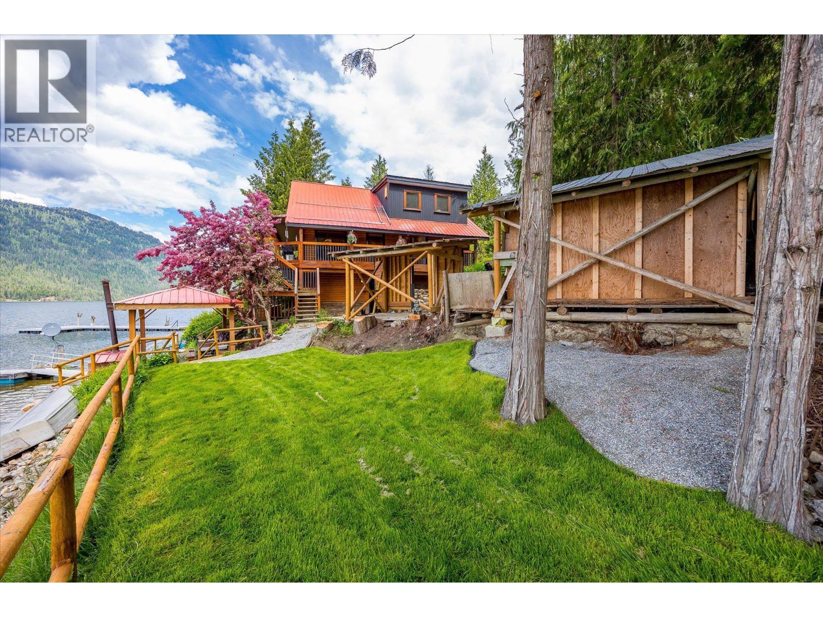3546 Mabel Lake Road, Lumby, BC - Outdoor With Body Of Water With Deck Patio Veranda