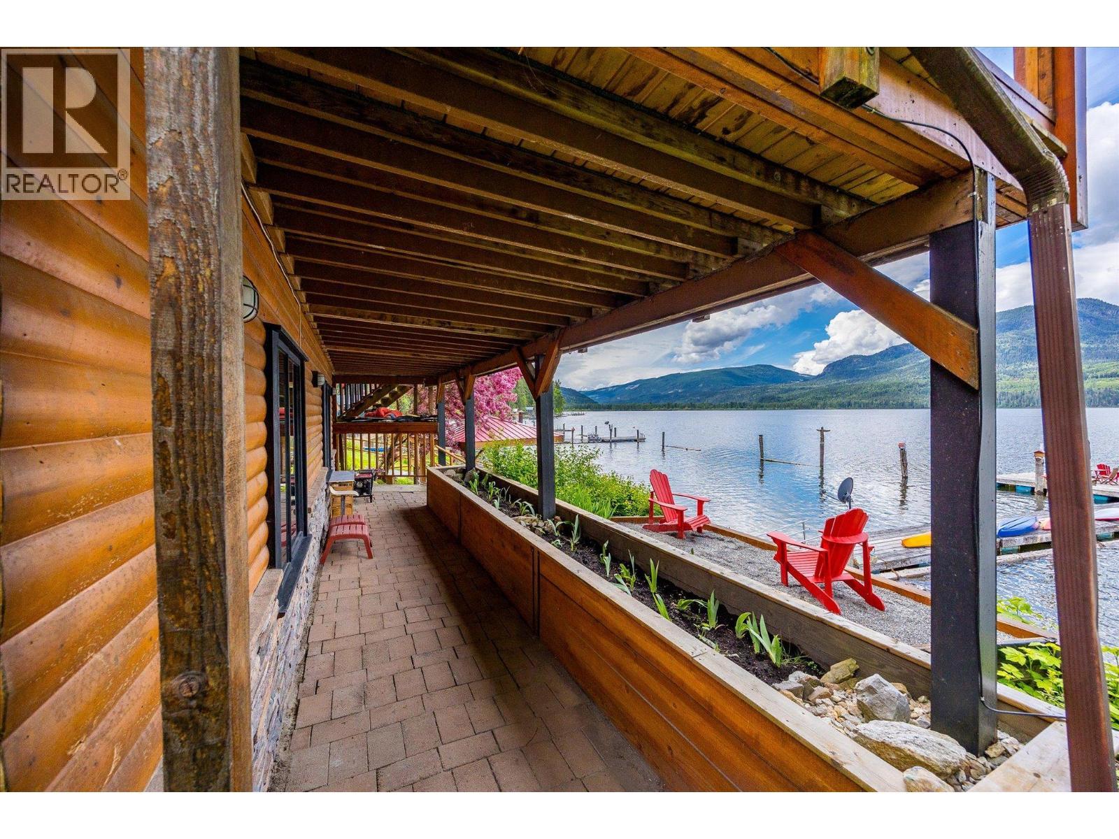 3546 Mabel Lake Road, Lumby, BC - Outdoor With Body Of Water With Deck Patio Veranda With Exterior