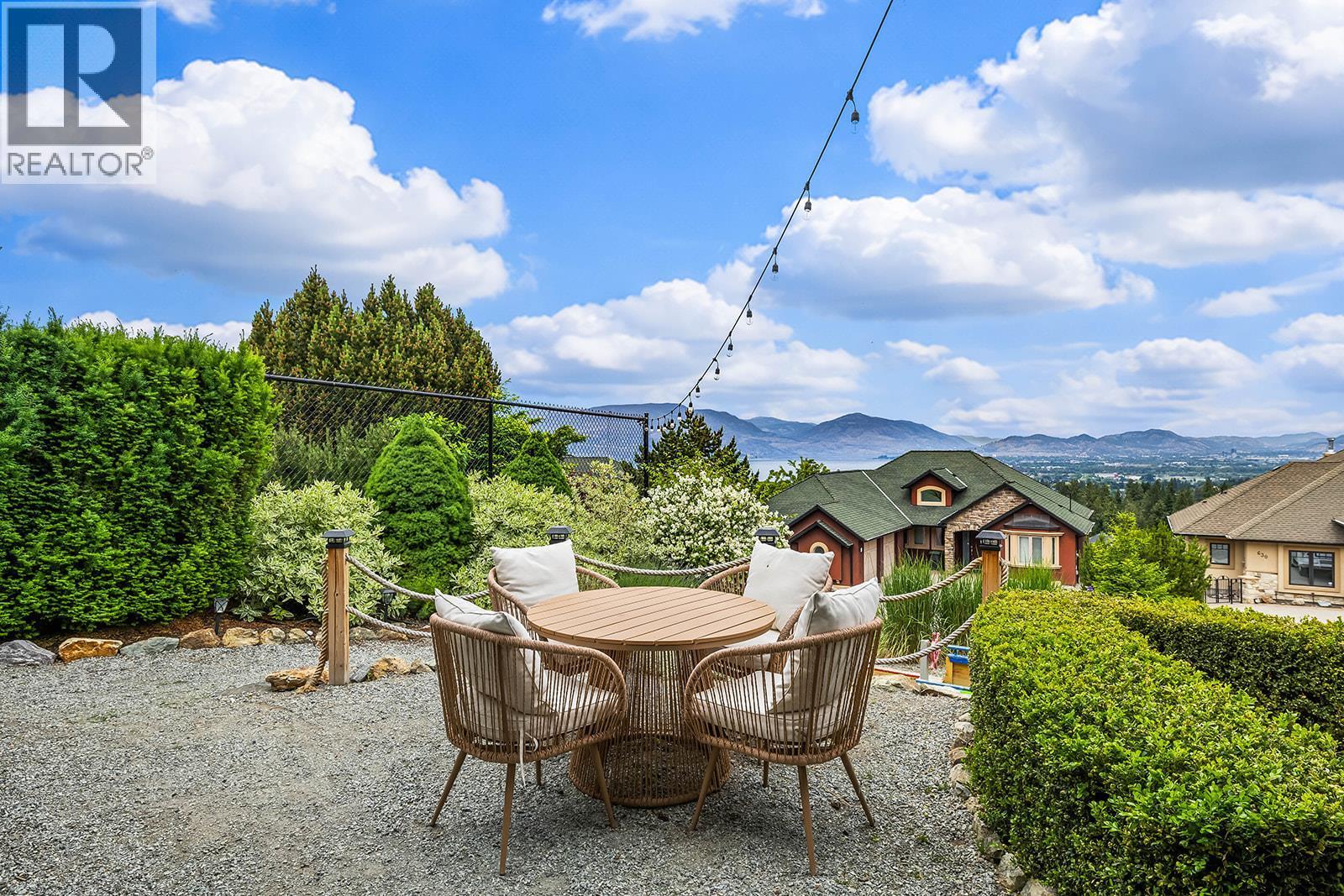 Backyard & Patio - 629 Almandine Court, Kelowna, BC - Outdoor