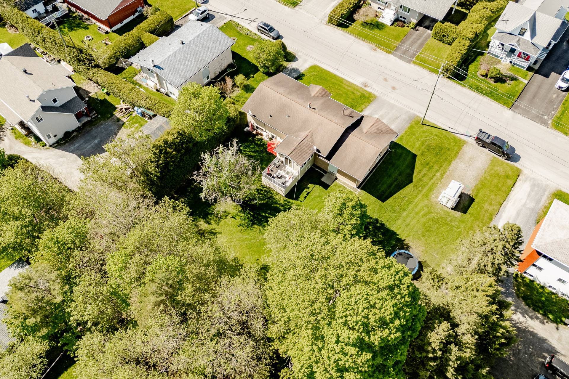 Photo aérienne - 182 - 184 Rue Victoria, Coaticook, QC - Outdoor With View