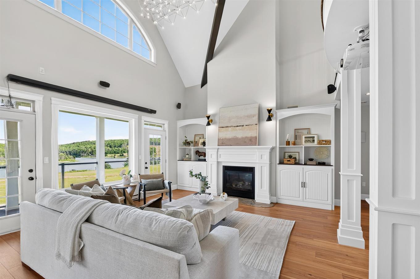 47 Calm Water Court, North Granville, PE - Indoor Photo Showing Living Room With Fireplace