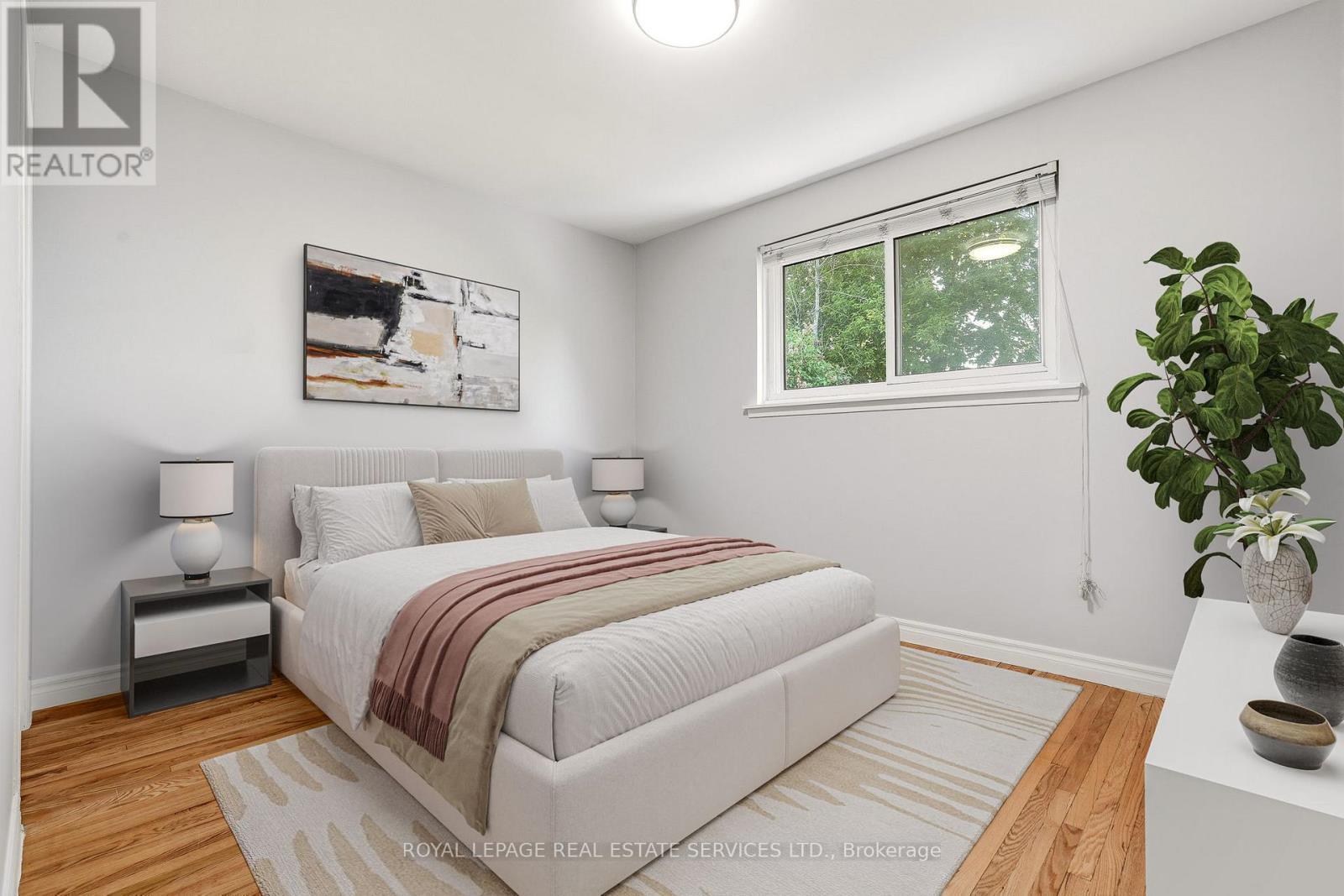 2nd Bedroom - virtually staged - 3454 Oakglade Crescent, Mississauga, ON