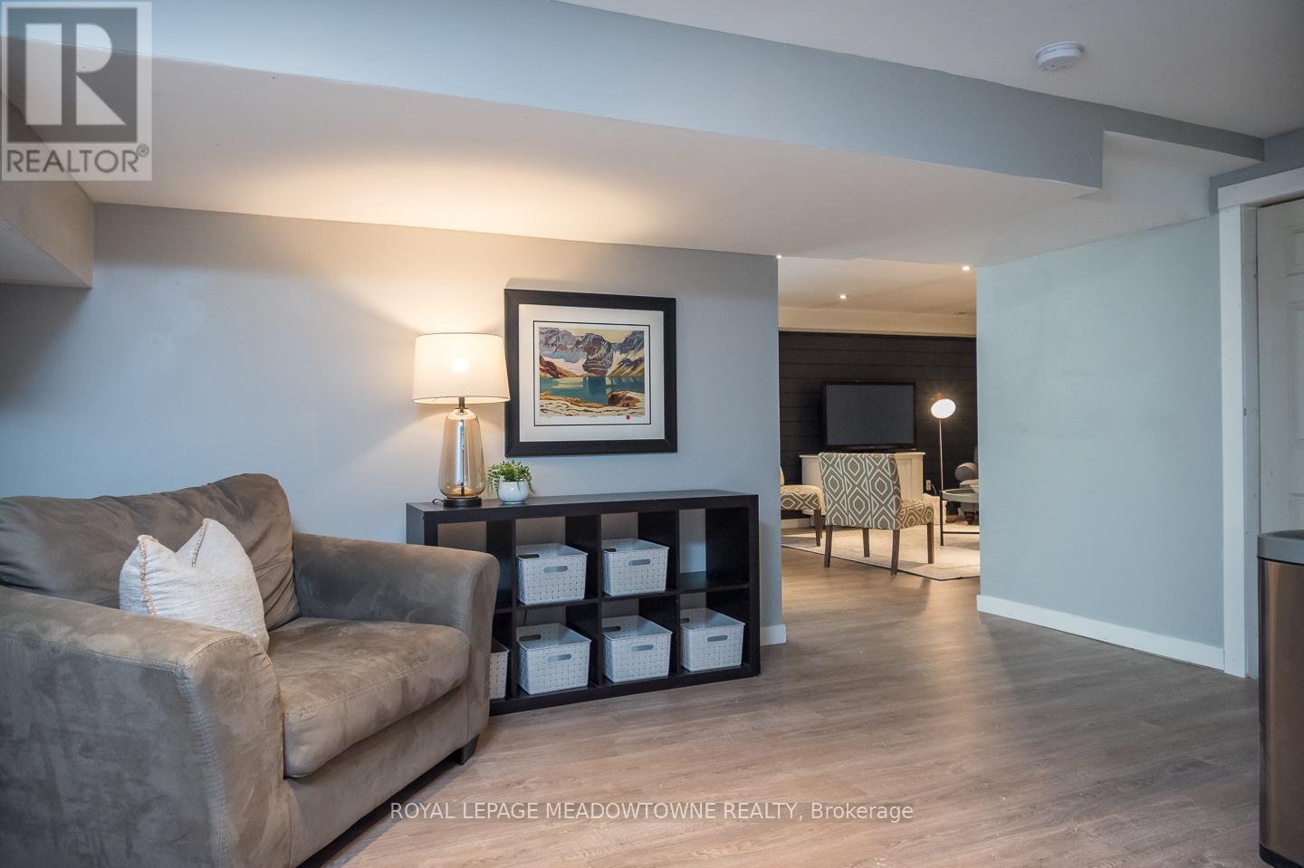 large finished space in the basement - 11276 Amos Drive, Milton, ON