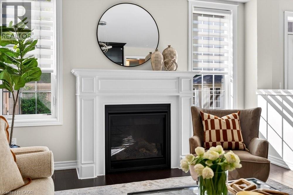 523 Terrace Way, Oakville, ON - Indoor Photo Showing Living Room With Fireplace