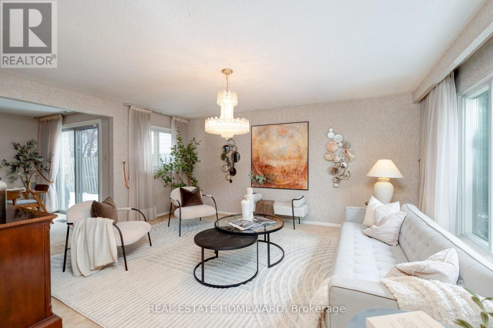 Living room and walk out - 62 Ardgowan Crescent, Toronto, ON