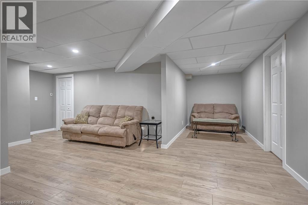 Finished Lower Level - 156 St Johns Road W, Simcoe, ON - Indoor Photo Showing Basement