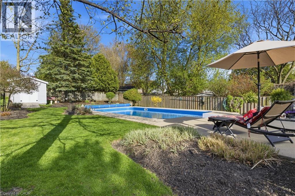 125 Covington Crescent, Kitchener, ON - Outdoor With In Ground Pool With Backyard