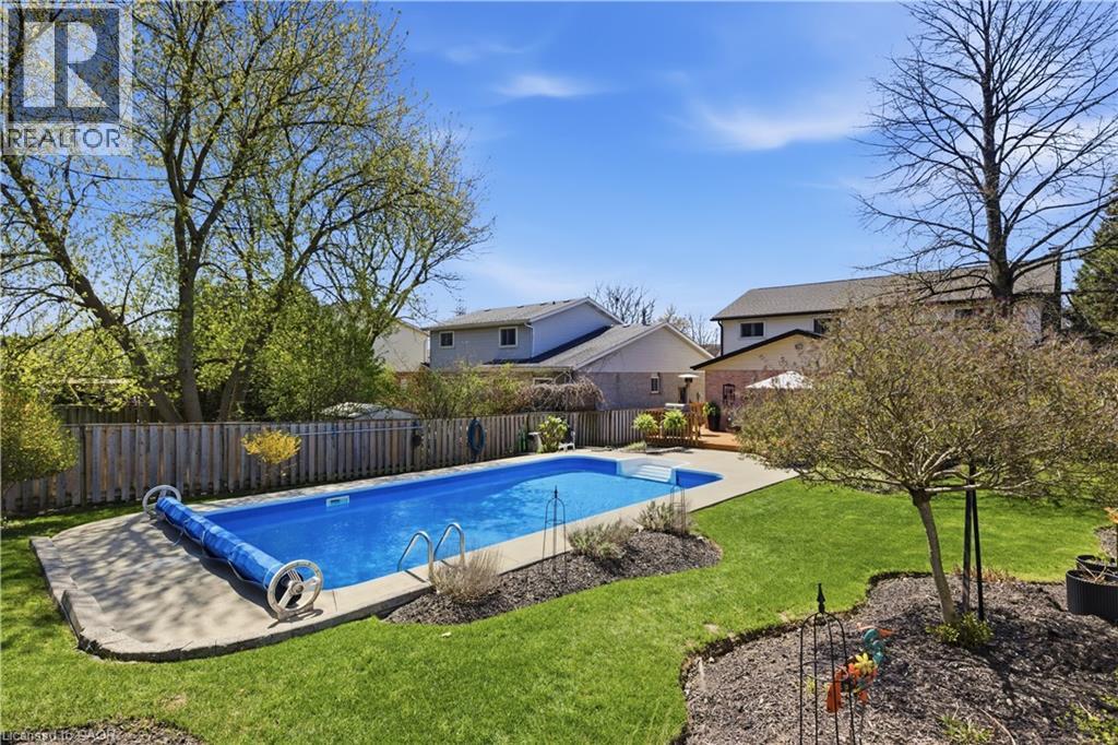 125 Covington Crescent, Kitchener, ON - Outdoor With In Ground Pool With Backyard