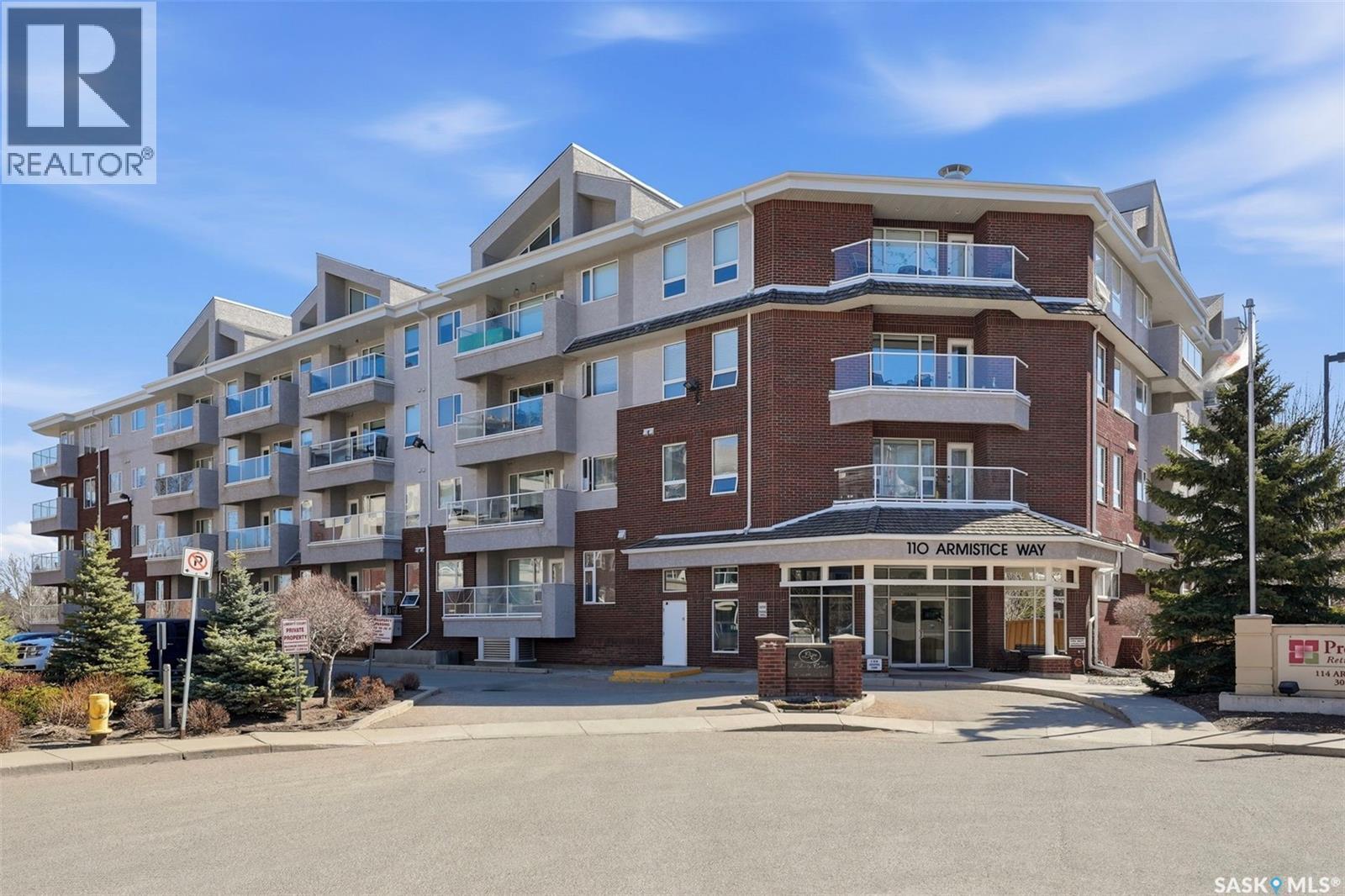 113 110 Armistice Way, Saskatoon, SK - Outdoor With Balcony With Facade