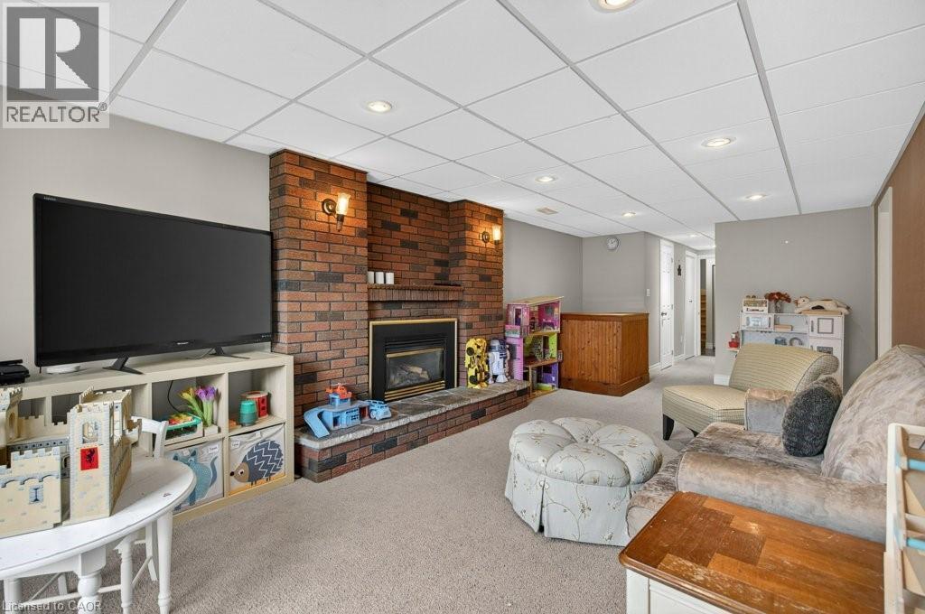56 Brookstream Court, Hamilton, ON - Indoor With Fireplace