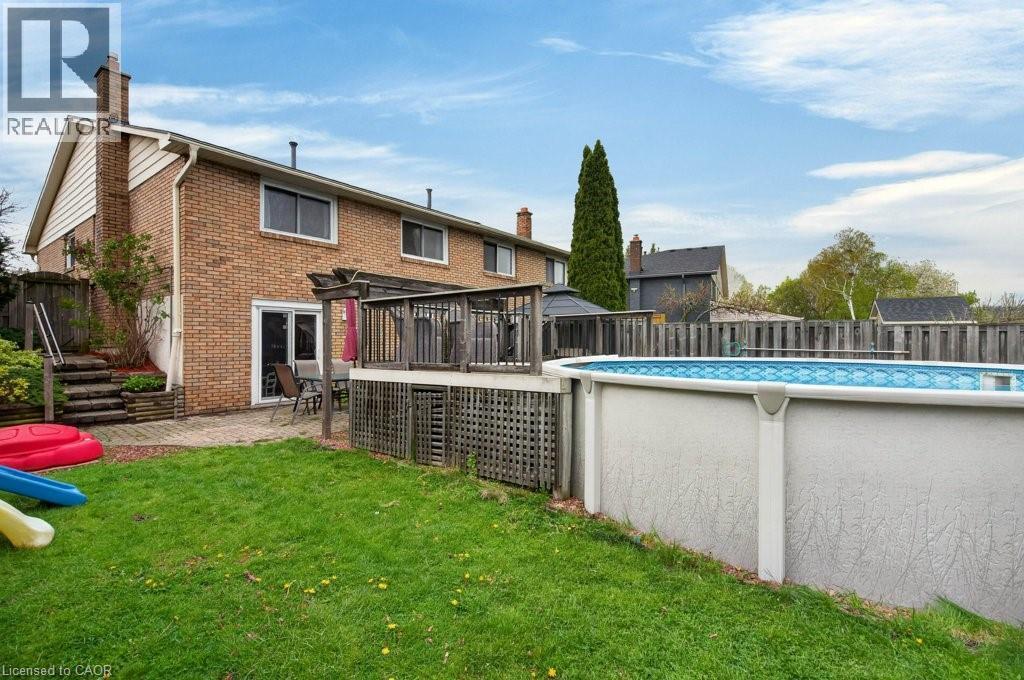 56 Brookstream Court, Hamilton, ON - Outdoor With Above Ground Pool