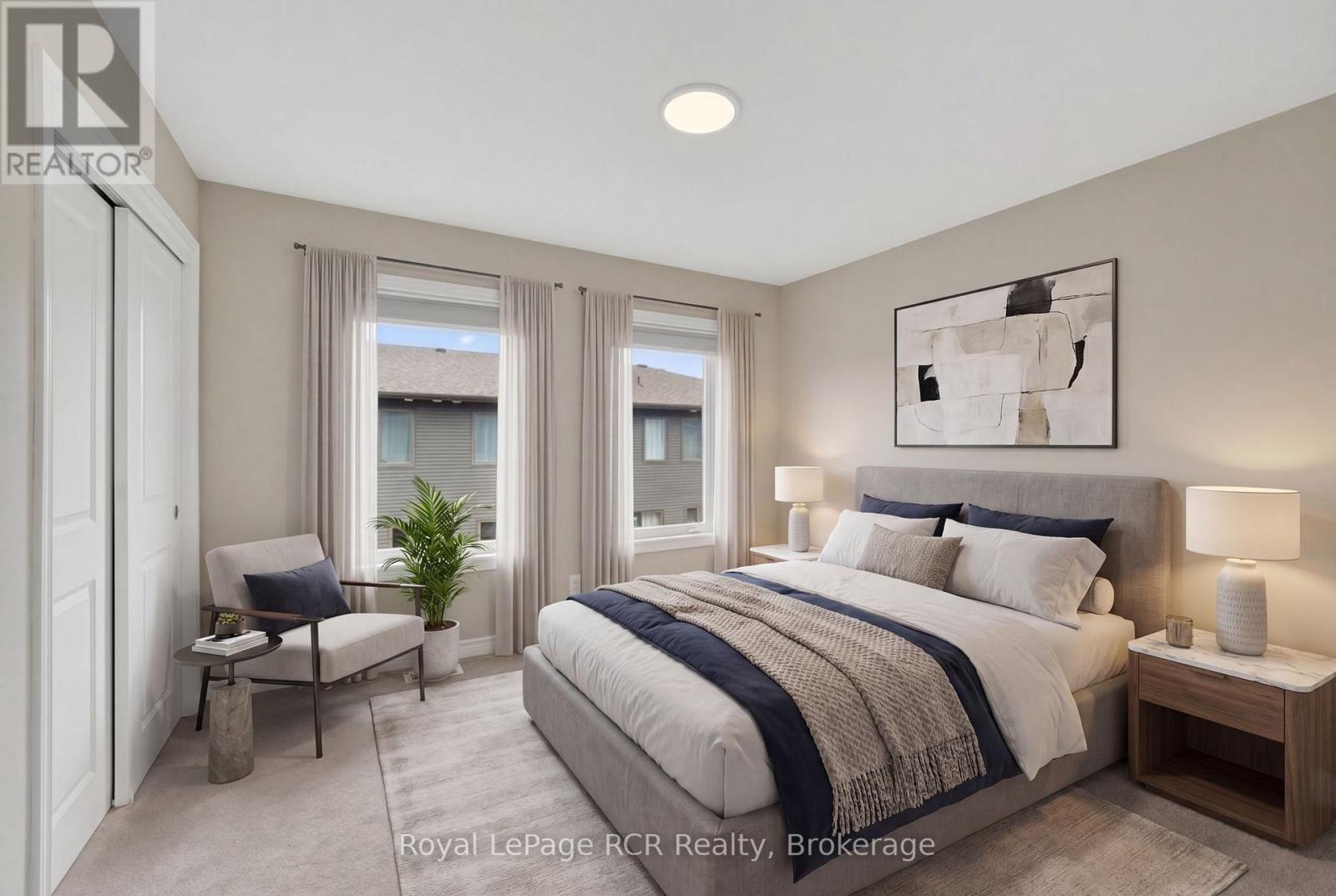 Virtually Staged - 45 Winters Crescent, Collingwood, ON - Indoor Photo Showing Bedroom