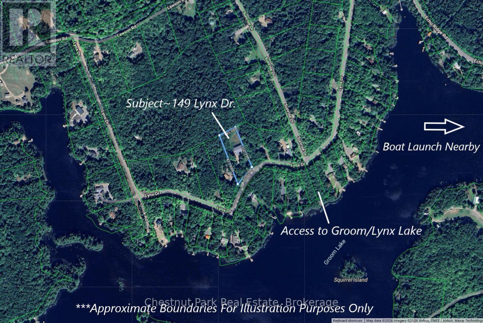 Surrounding features - 149 Lynx Drive, Kearney, ON